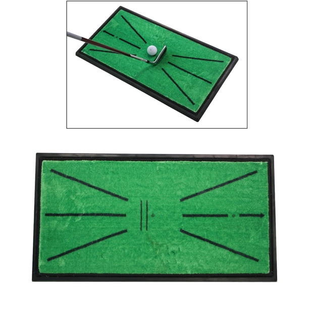 Alfombril de entrenamiento para golf antideslizante, interior / exterior, enrolble Alfombril de práctica para golf portátil para detección de golpes Uso en interiores al aire libre DYNWAVEMX Almohadilla de entrenamiento de golf