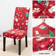 thumbnail image 3 of Eurhowing Christmas Chair Covers Set of 6, Stretchable Spandex Dining Chair Slipcovers, Washable Xmas Chair Protectors for Holiday Party, Kitchen, Restaurant Decor, 3 of 10