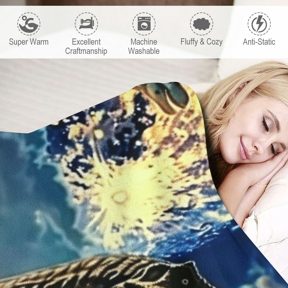 PRATYUS  Dinosaur Blanket - Queen Size Super Soft Jurassic Throw Blanket, Dinosaur Throw Blanket - Ideal for Boys, Men, Women, Girls and Dinosaur Enthusiasts  50x60in