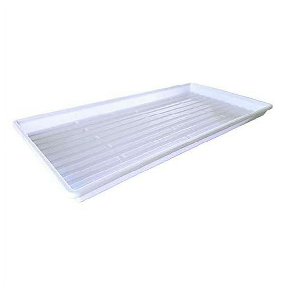 Bootstrap Farmer Microgreen Trays No Holes 5 Pack White Extra Strength Shallow 1020 Tray grow Microgreens Wheatgrass Fodder Sprouting Plants