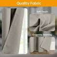 thumbnail image 3 of Room Divider Curtains Flexible Ceiling Tracks set Curtain track Ceiling Mount Blackout Curtain for Living Room Bedroom Ceiling Curtain Rod Privacy Dividers Panel W150xH108 Light Grey Drape&Black rail, 3 of 13