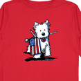thumbnail image 4 of Inktastic US Flag Westie Boys or Girls Long Sleeve Toddler T-Shirt, 4 of 5