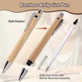 thumbnail image 5 of 35 Pcs Office and School Supplies Sustainable Pen Bamboo Retractable Ballpoint Pen Writing Tool(Blac, 5 of 5