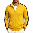 thumbnail image 2 of Mens Active Slim Fit Track Lightweight Jacket Zip-up Long Sleeve, 2 of 6