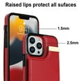 thumbnail image 3 of Jiahe Cover For iPhone XR, Wallet Case with Card Slot Holder,Slim Hybrid Shockproof Premium Leather AntiScratch Lightweight Case Cover, red, 3 of 7