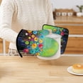 thumbnail image 6 of Abstract Floral Watercolor Painting Oven Mitts and Pot Holders Kitchen Cooking Gloves 2 Pcs Set Heat Resistant Pad for Baking BBQ Home Decor, 6 of 6