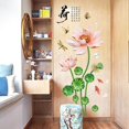 thumbnail image 3 of Un conjunto de pegatinas de pared de flores de loto y peces de poema chino, pegatinas de pared, decoración de pared para sala de estar, dormitorio, cocina y oficina, 3 of 5