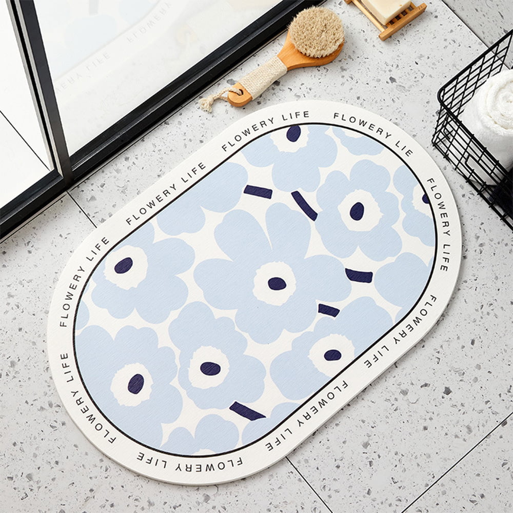 15X23" Sketch World Travel Bathroom Floor Rug Carpet Non-Slip Bath Doormat 