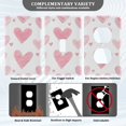 thumbnail image 3 of Yayeee Duplex Wall Plate 1-Gang 4.5"x2.7" Home Receptacle Light Switch Decorative Outlet Cover, Hand Drawn Hearts, 3 of 7
