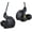 3.5MM Black without Mic, variant on CCZ DC03 in Ear Monitor Headphones, Deep Bass Sound Wired Earbuds IEM Earphones, 1DD HiFi in Ear Headphones Noise Cancelling Ear buds, IEMs for Gaming Musician Singer Stage Calling