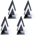 thumbnail image 1 of 4 Pcs Geometric Sticky Hooks Wall Mounted Coat Racks Creative Hook Organizer Hangers, 1 of 1