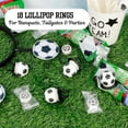 thumbnail image 3 of Needzo Soccer Lollipop Rings, Sports Team Candy, 18 Count, 8.82 Oz Box, 3 of 6