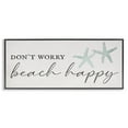 thumbnail image 3 of Stupell Industries Don't Worry Beach Happy Sandy Starfish Sign,30 x 13, Design by Daphne Polselli, 3 of 5