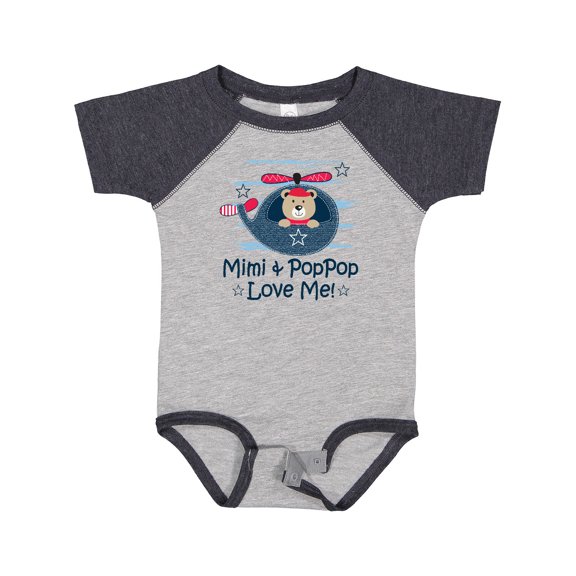Inktastic Mimi and PopPop Love Me Boys Baby Bodysuit