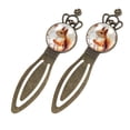thumbnail image 2 of Squirrel Elegant Vintage Copper Crown Bookmarks - Set of 2 Stainless Steel Book Marks for Book Lovers and Readers, 2 of 5
