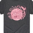 thumbnail image 3 of Alice in Wonderland - Cheshire Cat Pink - Youth Boys Short Sleeve Graphic T-Shirt, 3 of 5
