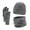GY2, variant on ZSQDM Men Women Winter Hat Warmer Scarf Touchscreen Gloves Set Warmer Neck Thick Knit Hat Set beanie Mens Bucket Hat Scarf ,Hat,& Gloves Rv Bumper End Cap