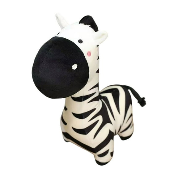QITOWM Funny Plush Zebra Toy for Kids – Soft Stuffed Animal Doll,Cute Plush Toys Stuffed Animals Toy Cuddly Black and White Striped Toy, Gift for Brithday and Graduation (40cm)