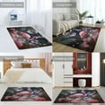 thumbnail image 2 of Flamingo Flower Tropical Carpet Rug for Home Living Room Bedroom Sofa Doormat Decor Area Rug Non-slip Mat, 2 of 7
