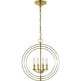 thumbnail image 4 of Progress Lighting Equinox 4-Light Foyer Pendant, Steel, Black, No Shade, 4 of 5