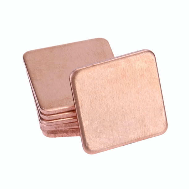 10 pcs 15mmx15mm 1.0mm Heatsink Copper Shim Thermal Pads for Laptop