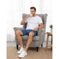thumbnail image 6 of Unisex Tear Away Shorts 9" Snap On Athletic Shorts Cotton Post Knee Hip Surgery Recovery Lounge Short with Pockets, 6 of 7