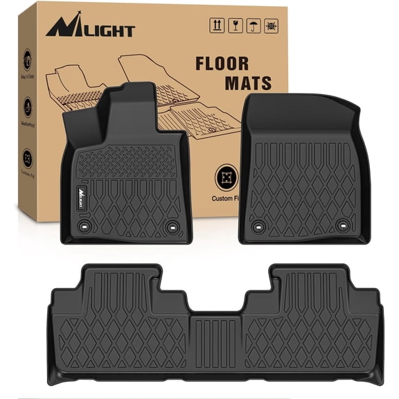 Nilight TPE Floor Mats for Lexus RX RX350 RX450h 2016-2022 / Lexus RXL RX350L RX450hL 2018-2022, All Weather Custom Fit Heavy Duty Floor Liners