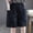 Black, variant on Hueook Womens Bermuda Shorts Loose Shorts Ladies' Casual Loose Elastic Waist Shorts Khaki L