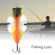 thumbnail image 5 of Señuelos de pesca giratorios, cebo duro Artificial de cigarra realista, ojo de pez 3D de agua superior de ABS, accesorio para aparejos de pesca, 1 #, 5 of 8