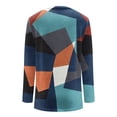 thumbnail image 4 of LEAVINGSUO Womens Plus Size Tops Long Sleeve Women's Casual Round Neck Long Sleeve Printed Loose Shirt Blouse Tops, 4 of 5