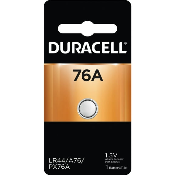 Duracell, DURPX76A675PK09, Medical Alkaline 1.5V Battery - 76A, 1 / Pack, Silver