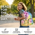 thumbnail image 2 of Kuiaobaty Tie Dye Print Kid Backpack with Lunch Bag for Teens Insulated Lunch Box and Backpack with Bottle Holder Large Capacity School Bag Pencil Case for Travel Camping, 2 of 6