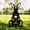 ZZ B, variant on Zhi Easter Bunny Silhouette Yard Stakes, Ideal for Outdoor and Lawn Decor, Black Metal Silhouettes for Spring and Easter Accents