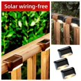 thumbnail image 5 of Luz de escalera solar, luz LED para vallas al aire libre, luz de escalera impermeable, luz de barandilla de patio, luz de escalera roja de red, 5 of 5
