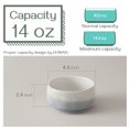 thumbnail image 2 of DOWAN 4.5 inch Ceramic Soup Bowls, Set Of 4, Light Blue & White, 2 of 7