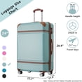 thumbnail image 2 of 24" Carry-On Luggage, Lightweight ABS+PC Carrying Suitcase with TSA Lock, Expandable Hardcase Luggage with Swivel Wheels, 2 of 6