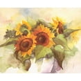 thumbnail image 2 of Heigl, Franz 31x26 White Modern Wood Framed Museum Art Print Titled - Flower composition IV, 2 of 4