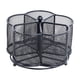 thumbnail image 2 of Estante giratorio de metal para cubiertos, organizador de cubiertos con 5 compartimentos, para mesa de cocina de restaurante, estante giratorio para cubiertos, estantes de metal para cubiertos., 2 of 7