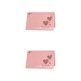 thumbnail image 2 of tssuouriy 50pcs Paper Lasting Impression With Heart Hollowed Table Namecards Durable Wedding Name Cards pink 2Set, 2 of 6