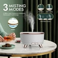 thumbnail image 5 of Diffusers for Essential Oils Large Room Humidifier, 500ml Aromatherapy Diffuser Cool Mist Humidifier with Remote Control,7 Colors Lights & 3 Mist Mode Waterless Auto Off for Women Office Home White, 5 of 5