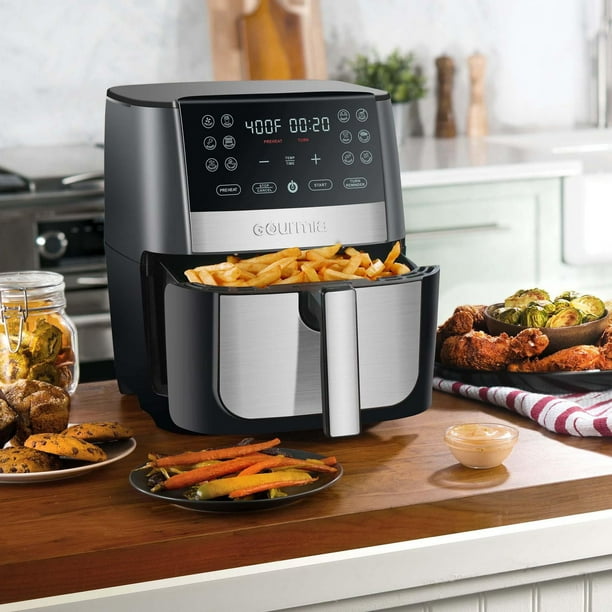 Gourmia 7.5 L / 8 Qt Digital Air Fryer with 12 Functions and