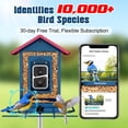 thumbnail image 2 of Comedero inteligente para pájaros PeckCam Metal con panel solar 2K HD, 2 of 9