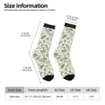 thumbnail image 2 of Fotbe Green Rabbit Calcetas Largas con Estampado para Hombre y Mujer – Calcetas de Compresión Transpirables y Elásticas, Viajar y Uso Diario Talla 5-11, 2 of 6
