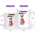 thumbnail image 4 of Happy Thanksgiving Schnauzer with Turkey Pumpkins Autumn Vibes Mug Miniature Schnauzer Dog Lover Coffee Tea Cup - 12018, 4 of 4