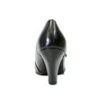 thumbnail image 4 of PEERAGE Isabel Women's Wide Width T-Strap Leather Pumps, 4 of 7