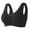 Black, variant on ZKCCNUK Plus Size Bras for Women Solid Color Comfortable Oversized Front Lace Trimmed Fashionable Bra Everyday Bras Size L-3XL