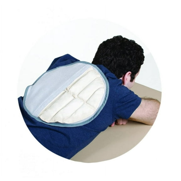 Relief Pakxc2xae HotSpotxc2xae Moist Heat Pack and Cover Set - Circular Pack with Terry with Foam-fill Cover