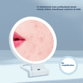 thumbnail image 3 of 10X Magnifying Makeup Mirror with Lights and Magnification,3 Colors Desktop LED Mirror and Vanity Mirror for Travel, 3 of 7