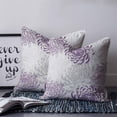 thumbnail image 2 of Purple Grey Chrysanthemum 18x18 Pillow Covers Set of 2, Farmhouse Botanical Floral Modern Throw Pillow Covers Decorative Couch Cushion Case, Microfiber Square Pillowcases for Bedroom Car Living Room, 2 of 7