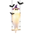 thumbnail image 3 of Spooky Halloween Porch Decor Ghost Hanging Decor, Swinging Ghost Vintage Halloween Decorations Outdoor, Halloween Ghost Decor Goth Accessories for Yard Garden Halloween Party Decorations, 3 of 6